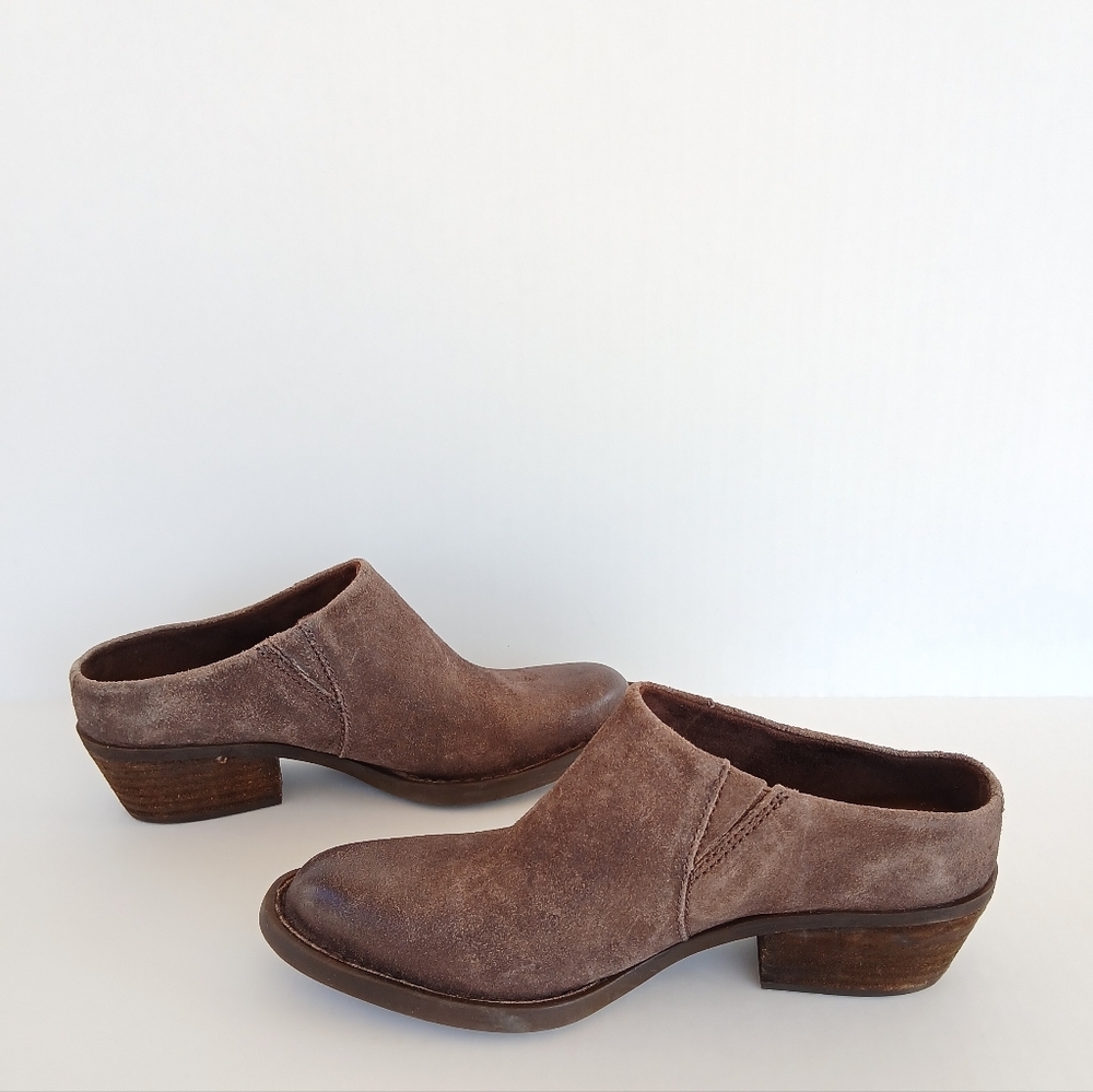 Born Starr Leather Western Mules Slip On - Picture 3 of 8